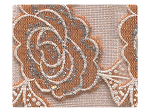 315 Brown Flower Mesh